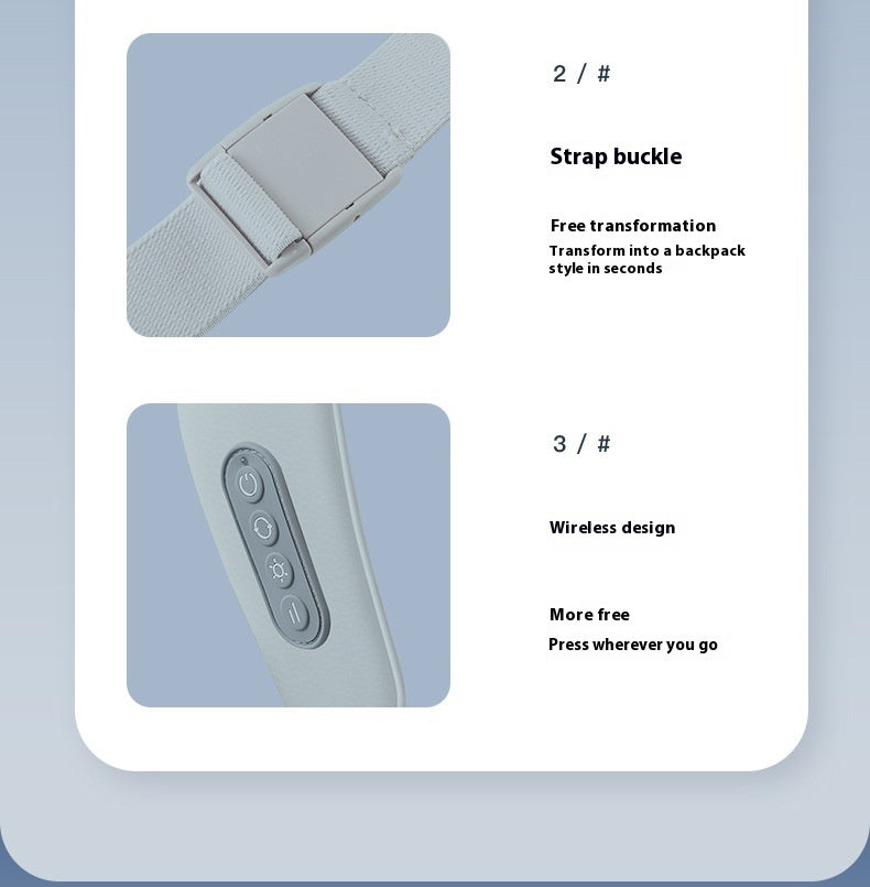 Relaxura's Neck Massager Back Waist Massage Instrument Multifunctional